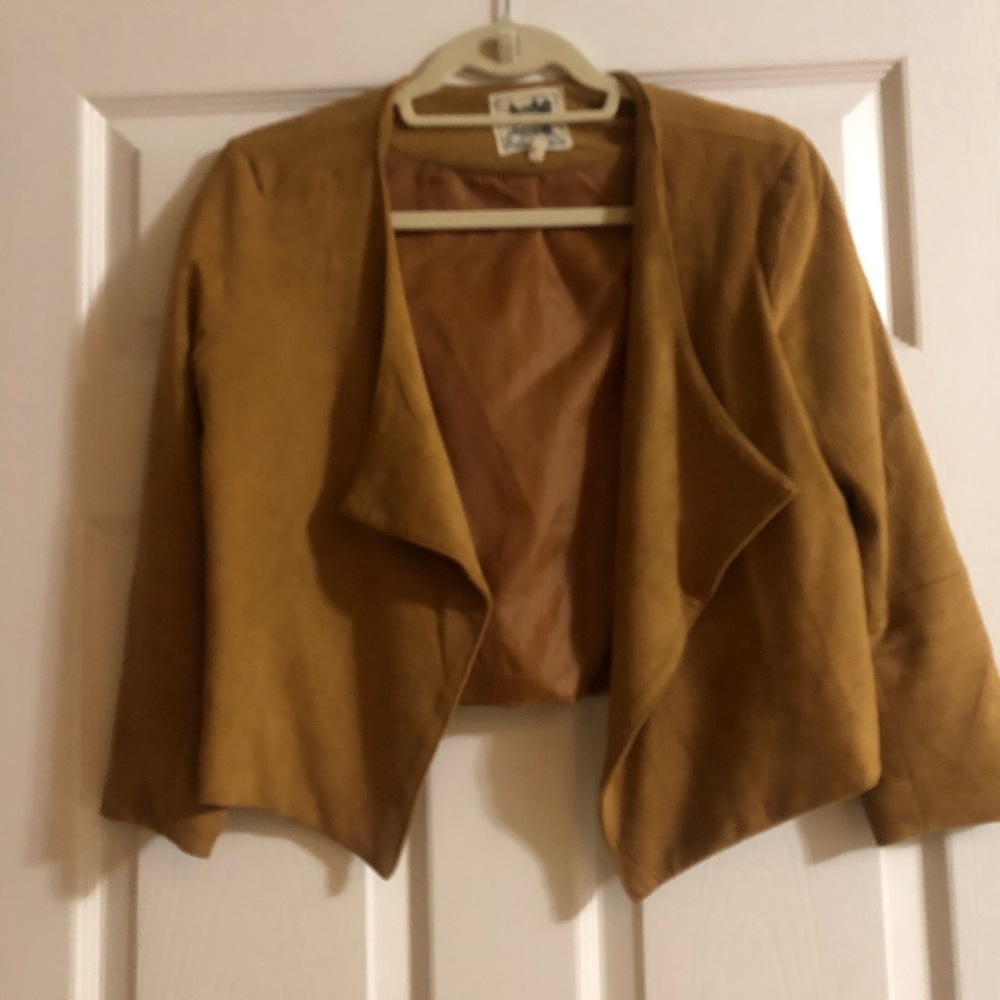 Suede Crop Jacket